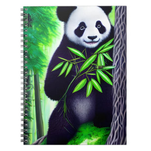 Caderno Espiral Urso Panda Divertido