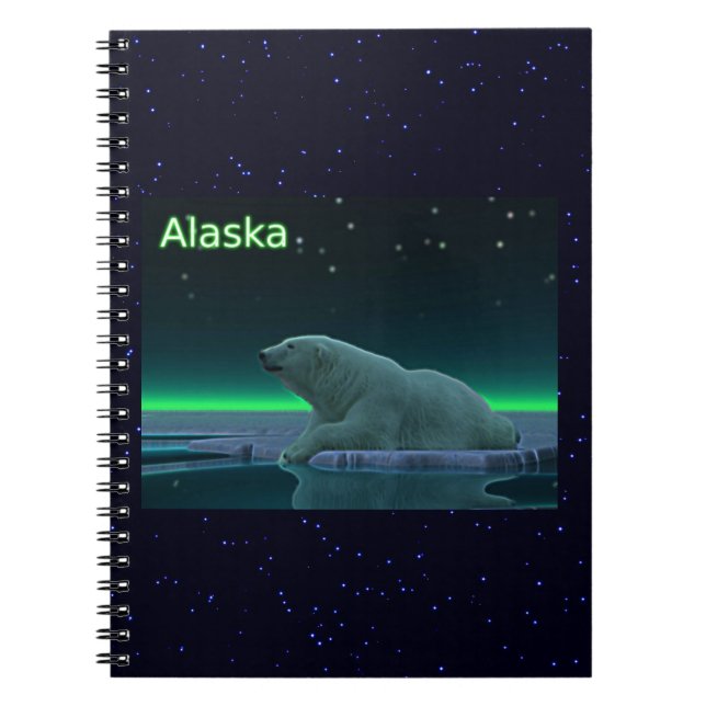 Caderno Espiral Urso Polar De Borda De Gelo (Frente)