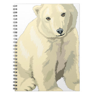 Caderno Espiral Urso polar peluches