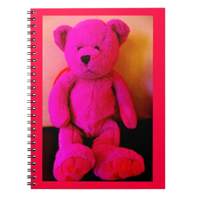Caderno Espiral Urso Rosa (Frente)