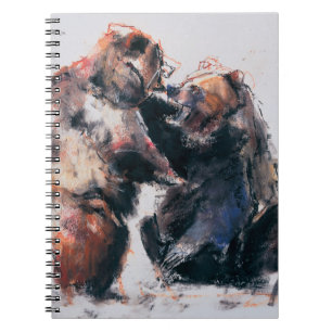 Caderno Espiral Ursos de Brown 2001 do europeu