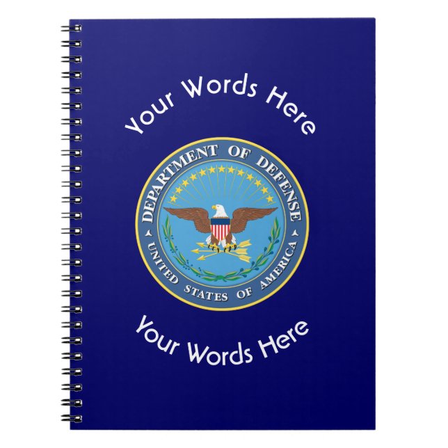 Caderno Espiral US Department of Defense Shield (Frente)