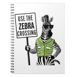 Caderno Espiral Use O Cruzamento De Zebra