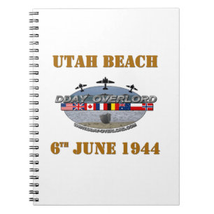Caderno Espiral Utah Beach 6 June 1944