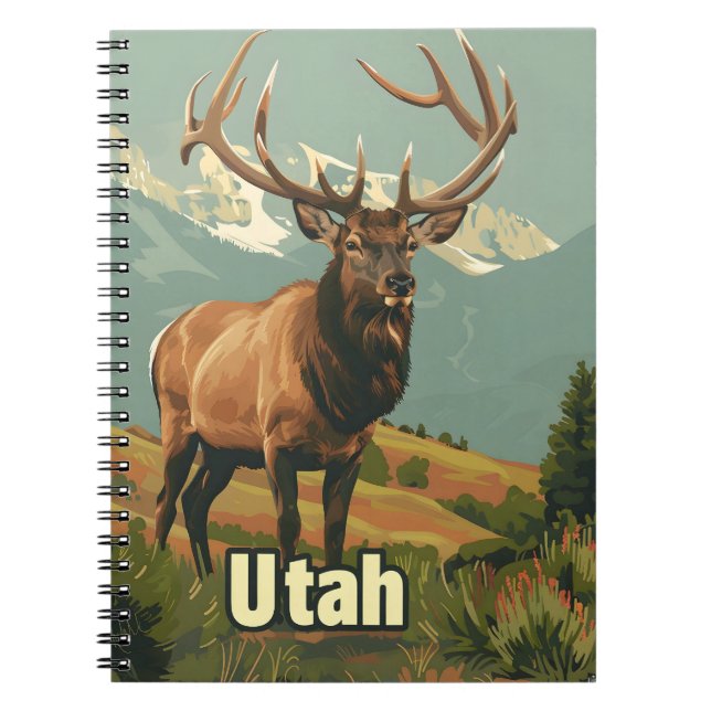 Caderno Espiral Utah Elk (Frente)