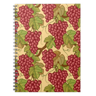 Caderno Espiral Uvas