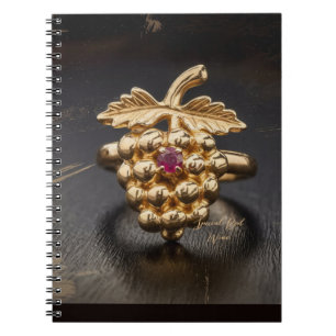 Caderno Espiral Uvas de vinho