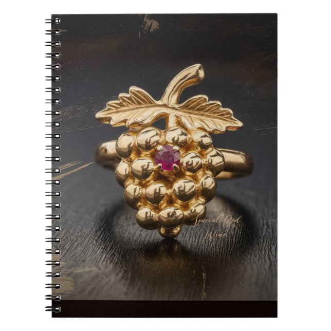 Caderno Espiral Uvas de vinho (Frente)