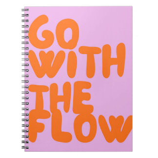 Caderno Espiral Vá com o Fluxo