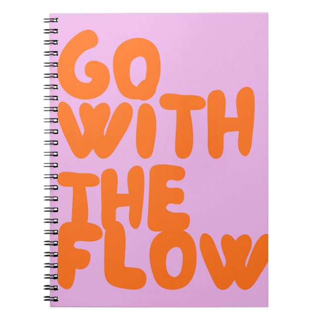 Caderno Espiral Vá com o Fluxo (Frente)