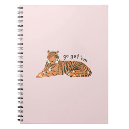 Caderno Espiral Vá Pegar Em Tiger - Notebook Blush