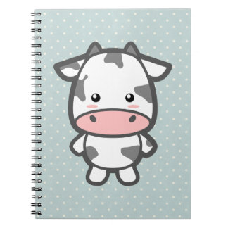 Caderno Espiral Vaca bonito