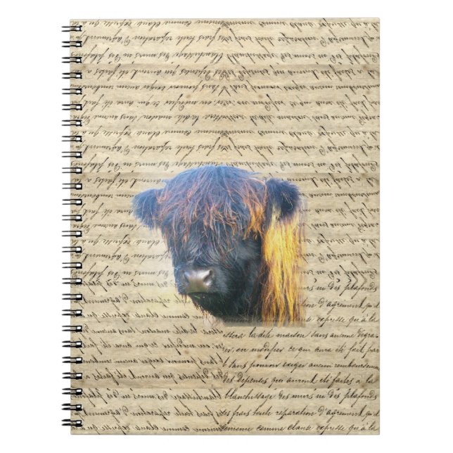 Caderno Espiral Vaca do planalto (Frente)
