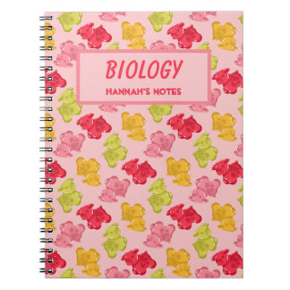 Caderno Espiral Vaca Gummy Fruta Tropical Rosa