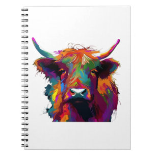 Caderno Espiral Vaca Holstein Frísia - Vaca Cuta - Presente Para V