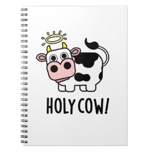Caderno Espiral Vaca Sagrada Piada Animal Divertida 