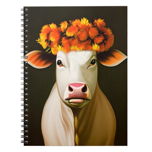 Caderno Espiral Vache fleurie (Frente)