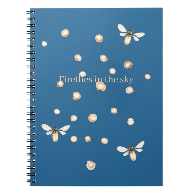 Caderno Espiral Vaga-lumes no Céu   (Frente)