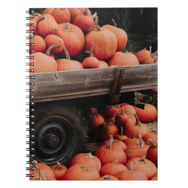 Caderno Espiral vagão de abóbora (Frente)