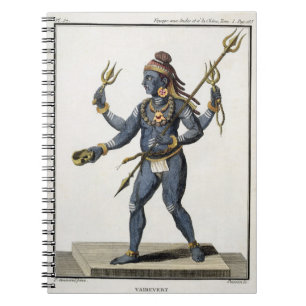 Caderno Espiral Vairevert, da "viagem Indes auxiliar e de um