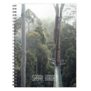 Caderno Espiral Vale Sabah Bornéu de Danum do dossel da copa de