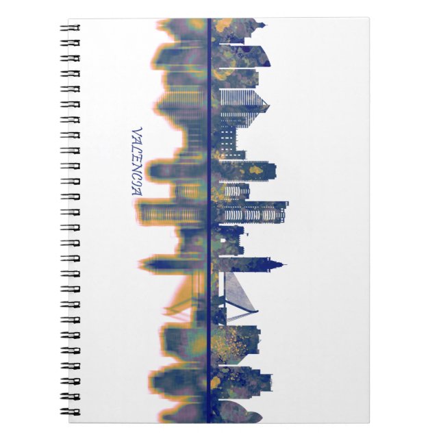 Caderno Espiral Valencia Skyline (Frente)