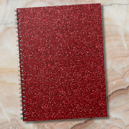 Caderno Espiral Valentine Classic Trendy Red Glitter