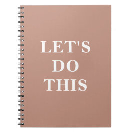 Caderno Espiral Vamos faz isso - Notebook clássico de 6,5" x 8,75"