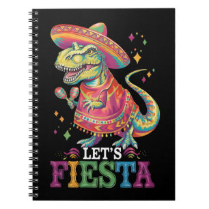 Caderno Espiral Vamos Festejar Cinco De Maio T Rex Dinossauro