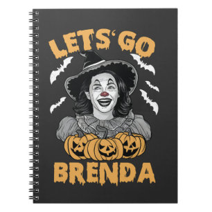 Caderno Espiral Vamos Go Brenda Spooky Halloween Kamala Harris