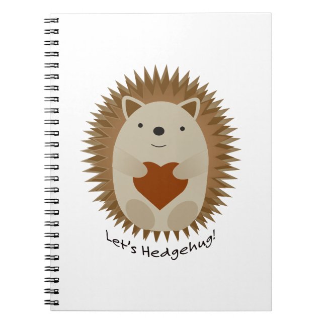 Caderno Espiral Vamos Hedgehug Hedgehog (Frente)