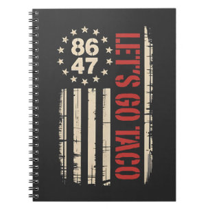 Caderno Espiral Vamos Ir Taco de Taco Sempre Desaparece