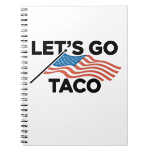 Caderno Espiral Vamos Ir Taco de Taco Sempre Desaparece