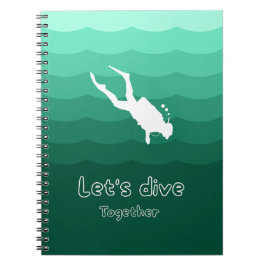 Caderno Espiral Vamos Mergulhar Juntos | Fofa Aventura no Oceano
