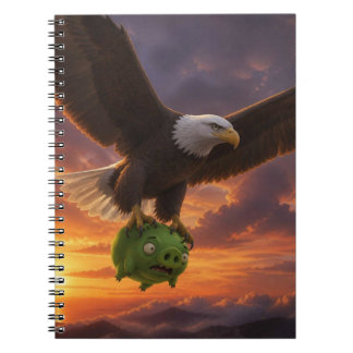Caderno Espiral Vamos pegar aqueles porcos chatos!