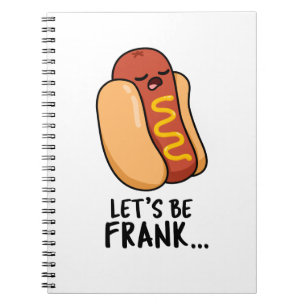 Caderno Espiral Vamos Ser Francos Piada de Frankfurter Divertido