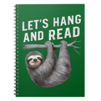 Caderno Espiral Vamos suspende e lê amantes engraçados de leitura 