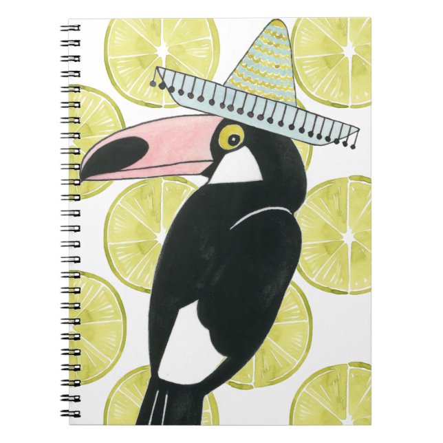 Caderno Espiral Vamos Taco Sobre Amor | Toucan Sombrero (Frente)