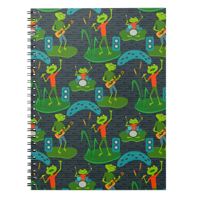 Caderno Espiral vamos te sapo (Frente)