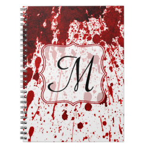 Caderno Espiral Vampiro Depuração de Sangue Monograma Registro Ini