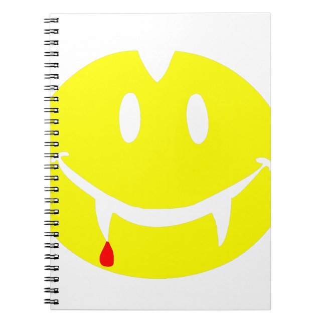 Caderno Espiral vampiro emoji dracula (Frente)