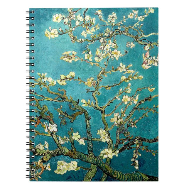 Caderno Espiral Van Gogh Almond Blossoms Impressionismo Clássico (Frente)