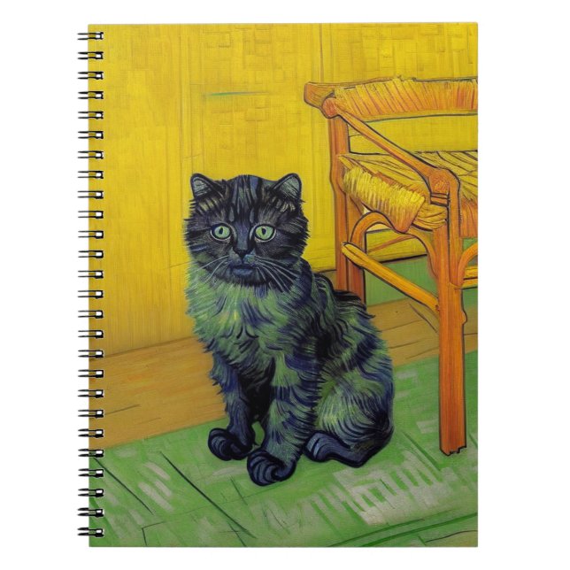 Caderno Espiral Van Gogh Black Cat (Frente)