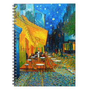 Caderno Espiral Van Gogh Café Terrace à Noite