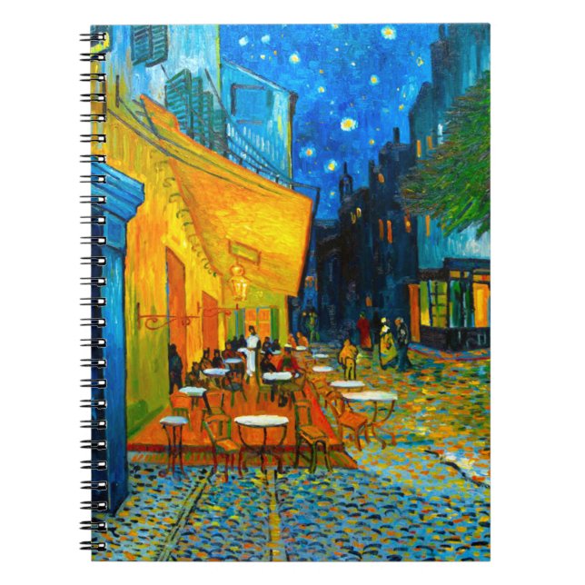 Caderno Espiral Van Gogh Café Terrace à Noite (Frente)