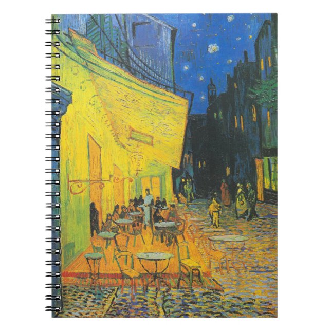 Caderno Espiral Van Gogh Cafe Terrace Street Scene (Frente)