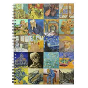 Caderno Espiral Van Gogh Colllage
