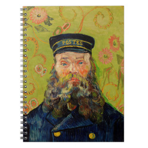 Caderno Espiral Van Gogh Postman. Retrato impressionismo