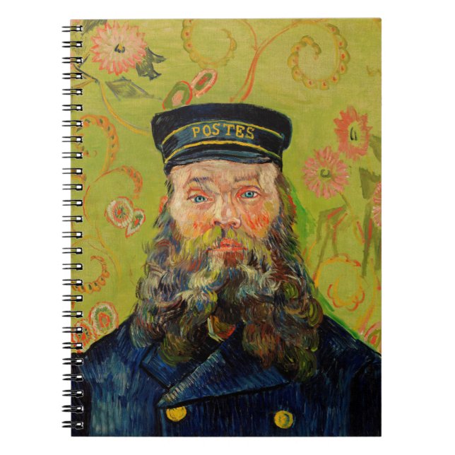 Caderno Espiral Van Gogh Postman. Retrato impressionismo (Frente)