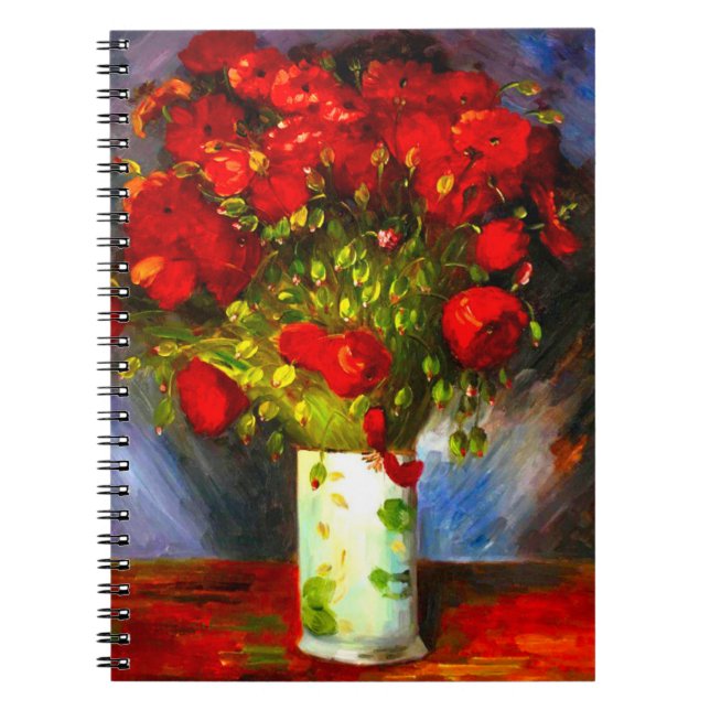 Caderno Espiral Van Gogh Red Poppies (Frente)